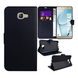 Case Flip Carteira Para Galaxy A9 2016 A910 + Pelicula Gel