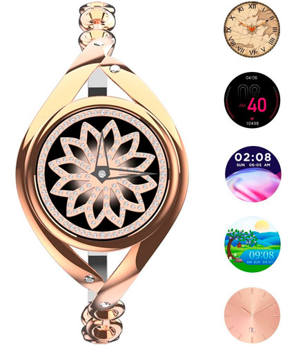 Relógio Inteligente Smartwatch Feminino Lemfo Dourado