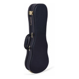 Crossrock Funda De Madera Rígida Para Ukelele Soprano Negro 