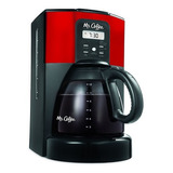 Cafetera Mr.coffee 12 Tazas Eléctrica Roja Negro Programable