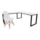 Conjunto Mesa C/ 1 Cadeira Diretor P/ Cozinha Para Quarto