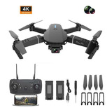 Drone Control Remoto Cámara Doble 4k Quadcopter + 2 Baterías