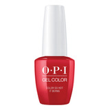 Opi Esmalte De Uñas Gel Color Color So It Berns Color Rojo