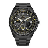 Citizen Promaster Skyhawk A-t Black Jy8127-59e .... Dcmstore Correa Negro Bisel Negro Fondo Negro