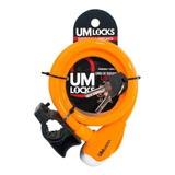 Linga Um Locks 8210-q Libra 12mm X 1mt Llave Y Soporte Bici Color Naranja Claro