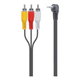 Cable Para Cámara De Video 3 Plug Rca  Plug 3,5 Mm 4m 