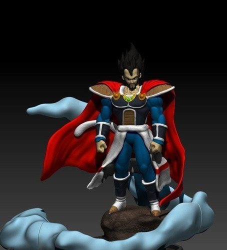 Dragon Ball King Vegeta Dor3d Archivo Stl Para Impresión 3d