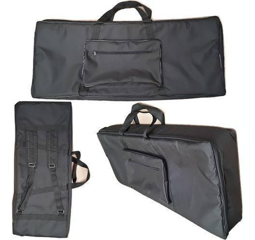 Capa Bag Master Luxo Teclado Yamaha Psr E463 Preto Carbon