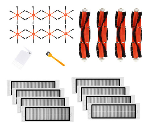 Filtro Hepa+escova Lateral+escova Principal Para Mi Robot Va