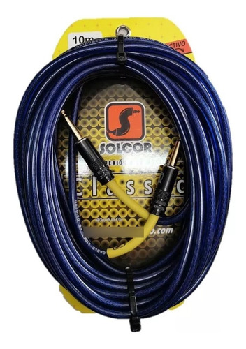 Cable Solcor Instrumento Plug 6.3 A 6.3 10 Metros