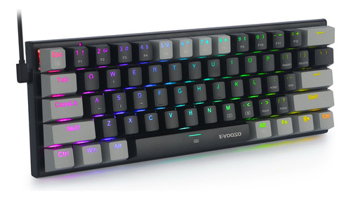 Teclado Gamer E-yooso Z-11 Qwerty Outemu Red Con Luz Rgb