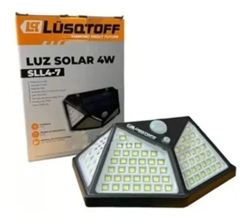 Reflector Solar Led Luz 4w Sensor De Movimiento Lusqtoff