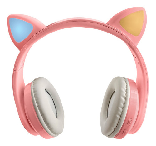 Audifonos Diadema Orejas De Gato Led 7 Colores Bluetooth