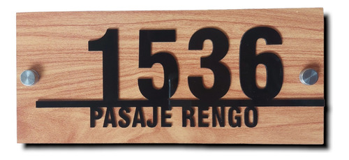 Placa Numeros Para Casa 13x30cm Hasta 5 Numeros. Modelo G2