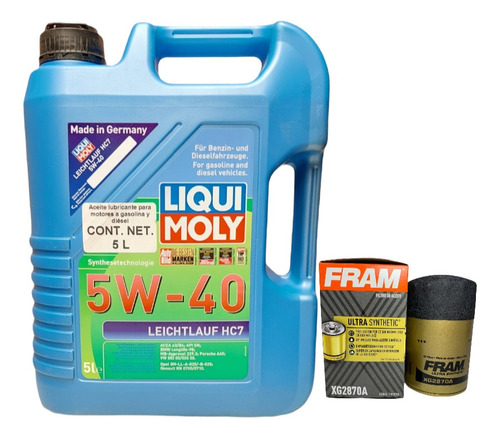 Kit Cambio Aceite Jetta 5w40 Liqui Moly Filtro Xg2870a 