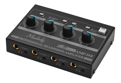 Amplificador De Audífonos Muslady Amp-14 De 4 Canales