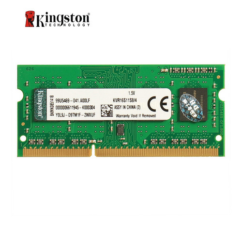 Ddr3 4gb 1600 Sodimm Kingston Kvr16s11/4