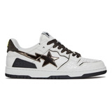 A Bathing Ape Bape Sk8 Sta White Brown