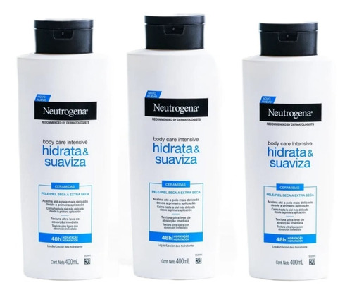 Hidratante Corporal Pele Seca A Extra Seca Kit 3 Neutrogena