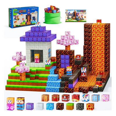 Magnetic Blocks - Build Magnet World Magic Portal Set, Ma...