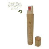 Porta Cepillo De Bambú Adulto E Infantil