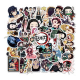 Stickers Calcomanías Anime Kimetsu Japon Pack 50 Unidades