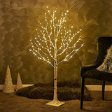 Birchlitland Led Birch Tree 4ft 200l Luces De Hadas Blancas 