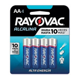 Pilas Doble Aa Alcalina Rayovac Blister 4 Unidades