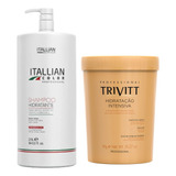 Shampoo Hidratante Lavatório Itallian Color 2,5l + Marcara