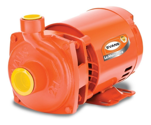 Bomba Centrífuga Centrífuga Monofásica Evans 2hme075 0.75hp Color Naranja 60hz 115v/230v