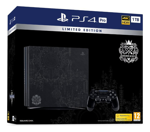 Playstation 4 Pro Edição Limitada Kingdom Hearts - Ps4 Pro 1tb Kingdom Hearts Edition