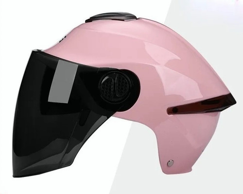 Casco De Moto De Doble Lente A Prueba De Sol General Mujer