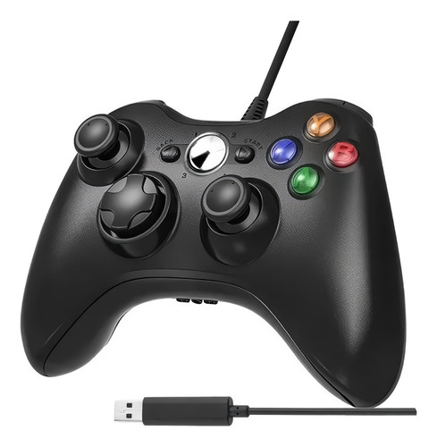 Control Xbox Para Pc Usb Windows 1 Clasico Negra Gara Color Negro