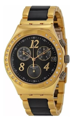 Reloj Swatch Ycg405g Dreamnigth Gold 
