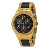 Reloj Swatch Ycg405g Dreamnigth Gold 