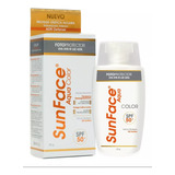 Sunface Aqua Color Spf 50+ X 55 Gr - g a $1761