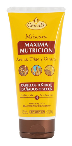 Capilatis Mascara Máxima Nutrición 200g Avena Trigo Girasol