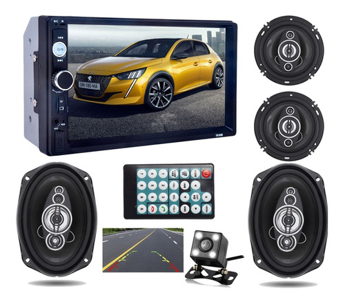 Stereo Auto 2 Din Pantalla 7 Tactil 4 Parlantes 16cm 6x9 !