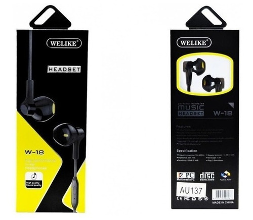 Auriculares Manos Libres Welike,w-18 Potente Sonido!!