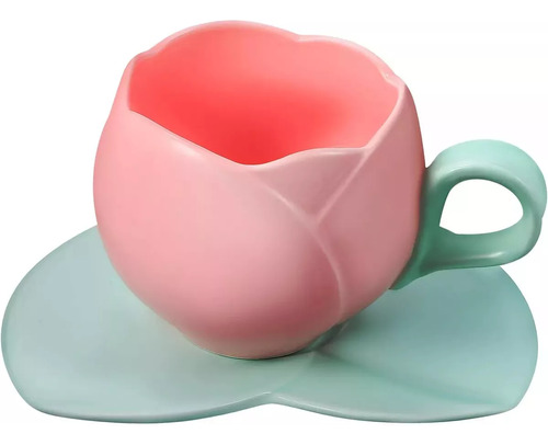 Taza Con Forma De Tulipán, Bonita Taza Con Forma De Tulipán