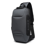 Mochila De Peito Masculina Anti-roubo Ozuko Sling Usb