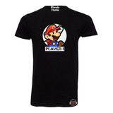 Polera De Hombre Mario Bros Player 1