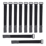 10 Pack-300 Mm X 25 Mm Gancho Y Lazo Correas Cable Ties