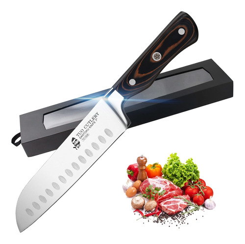 Tuo Santoku Cuchillo De Chef Japonés De 7 Pulgadas, Cuchillo