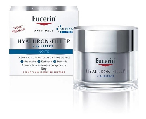 Crema Facial Antiedad Eucerin Noche Hyaluron Filler 50 Ml