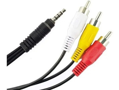 Cable De Jack 3.5 Mm A Rca Video Audio Camaras A Tv  (5 Pz)