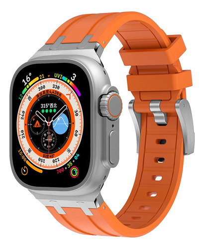 Correa De Silicona For Apple Watch Ultra 8 7 Se 6 5 4/3/2/1