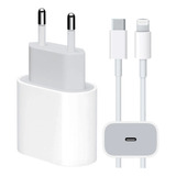 Cabo Fonte Compatível iPhone SE X Xr 11 12 13 14 Usb-c 20w