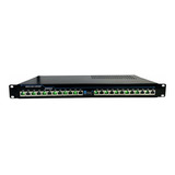 Regua Patch Panel Gigabit Poe 24v 12 Portas Nobreak Rack 1u