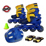 Rollers Infantil Boca Juniors Extensible S M L + Protección